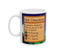 Creator's Cove Stardew Valley Game Hot Chocolate Mug Drink Coffee Cup, Gift for Video Game Lover Farm Adventure Gaming For Family Friends (White, 11oz)