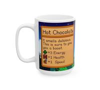 Creator's Cove Stardew Valley Game Hot Chocolate Mug Drink Coffee Cup, Gift for Video Game Lover Farm Adventure Gaming For Family Friends (White, 15oz)