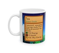 Creator's Cove Stardew Valley Game Tea Mug Drink Coffee Cup, Gift for Video Game Lover Farm Adventure Gaming For Family Friends (White, 11oz)
