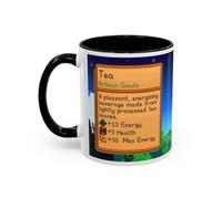Creator's Cove Stardew Valley Game Tea Mug Drink Two Tone Coffee Cup, Gift for Video Game Lover Farm Adventure Gaming For Family Friends
