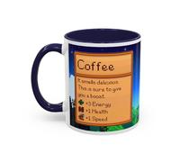 Creator's Cove Stardew Valley Game Two Tone Coffee Mug Drink, Gift for Video Game Lover Farm Adventure Gaming Cup For Family Friends
