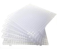 Creator's Waffle Grid 6-Pack Clear Modular Surface for Glass Cutting, Small Parts, Debris, or Liquid Containment. Use at Home, Office, and Shop. Works with All Creator's and Morton Products.