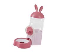 CreatsGoss Small Pet Water Dispenser Automatic Water Drinker Waterer for Hamster Chicken(Pink)