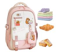 Creature Cartoon Backpack Large Capacity, Adjustable Straps, Stylish | Cute Hamster Day Bag Backpacks Kids College School Travel Beach Picnic