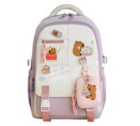Creature Cartoon Backpack Large Capacity, Adjustable Straps, Stylish | Cute Hamster Day Bag Backpacks Kids College School Travel Beach Picnic