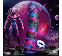 Creature Cocks Alienoid Silicone Dildo Fantasy Play Sci-Fi Alien Penis Sex Toy