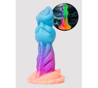 Creature Cocks Aqua-Cock Glow-in-the-Dark Silicone Dildo - Blue Blue