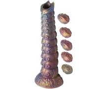 Creature Cocks Deep Invader Tentacle Ovipositor Silicone Dildo with Eggs 11.5 Inch