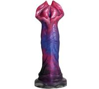 CREATURE COCKS Demogorgon Silicone Dildo for Men, Women, & Couples. Fantasy Dildo, Stimulating Textures. Strong Suction Cup Base, Harness Compatible. 1 Piece, Purple.