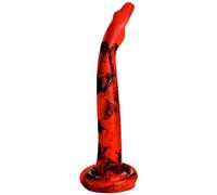 CREATURE COCKS King Cobra X-Large 18" Long Silicone Dildo for Men, Women & Couples. Firm and Flexible, Strong Suction Base, Fantasy Dildo. Premium Phthalate-Free Silicone. 1 Piece, Red.