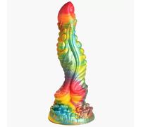 Creature Cocks Majestic Merman Silicone Dildo 10in Colourful Dong