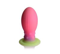 CREATURE COCKS Xeno Egg Glow in The Dark Premium Silicone Egg Adult Sex Toy for Women Men & Couples. Roleplay Egg with Strong Suction Cup and Textured Sides for Stimulation. Large