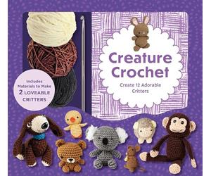 Creature Crochet Kit: Create 12 Adorable Critters - Includes Materials to Make 2 Loveable Critters