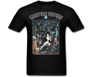 Creature Feature (Elvira) Mens T-Shirt by Byron Winton Size L Black