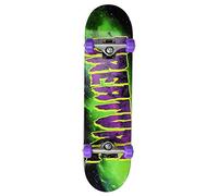 Creature Complete Skateboard Galaxy Logo Mid Factory Green/Purple 7.8"
