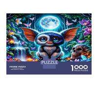 Creature Moon Forest 1000 Piece Premium Jigsaw Puzzle Mystical Forest Vibe Jigsaw Puzzle Set Premium Cardstock Senior Enthusiasts Concentration Training Housewarming Office Break Gift Game 52x38cm/100