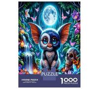 Creature Moon Forest 1000pc Puzzle for Adults Mystical Forest Vibe Classic Jigsaw Puzzle Recycled Cardboard Family Puzzle Lovers Brain Training Holiday Activity Office Break 70x50cm/1