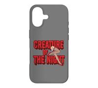 Creature Of The Night Red Text Legs Halloween Case for iPhone 17