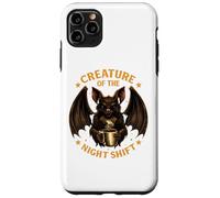 Creature of the Night Shift Bat Coffee Funny Work Case for iPhone 11 Pro Max