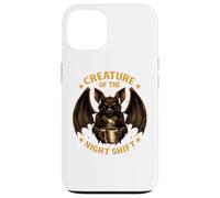 Creature of the Night Shift Bat Coffee Funny Work Case for iPhone 13