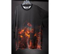 Creature x Cannibal Corpse - Ringer Oversized - T-Shirt - black - XXL - 100% Cotton XXL