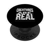 CREATURES ARE REAL Bold Typographic PopSockets Adhesive PopGrip