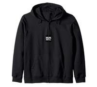 CREATURES ARE REAL Bold Typographic Zip Hoodie