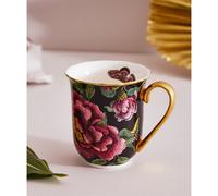 Creatures of Curiosity Floral Mug black