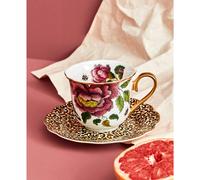 Creatures of Curiosity Floral Teacup & Saucer Multi-Coloured