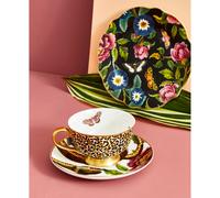 Creatures of Curiosity Leopard Cup & Saucer Multi-Coloured