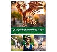 Creatures of Greek Mythology - An AI world of Greek gods, creatures and adventurers. UK-Version (Wall Calendar 2026 DIN A4 Portrait), CALVENDO 12 Month Wall Calendar