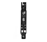 Creatures of Leisure Reliance Reef 6 Large Wave Leash Black Silver 6'0"