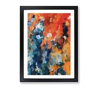 Creatures Of The Night Abstract Framed Print for Living Room Bedroom Home Office Décor, Wall Art Picture Ready to Hang, Black A2 Frame (62 x 45 cm)