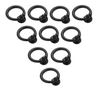 Creatwls 10 pcs Closet Cabinet Door Pull Ring Dresser Handles Pull Cupboard Wardrobe Handle Ring Knobs Furniture Hardware Drawer Zinc Alloy Drop Ring Knobs Pull