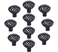 Creatwls 10PCS Vintage Black Bird Cage Spiral Shape Cabinet Knob Cupboard Drawer Pull Handle for Cupboard, Kitchen and Bathroom Cabinets, Closet,Wardrobe,Shutters, etc