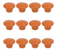 Creatwls 12PCS Orange Drawer Cupboard Cabinet Knobs Wardrobe Home Kitchen Hardware Knob Colorful Round Ceramic Pull Handle - S
