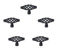 Creatwls 5pcs Vintage Twist Cage Spiral Design Kitchen Cabinet Cupboard Dresser Door Drawer Pull Handles Knobs Furniture Antique Metal Handles