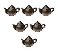 Creatwls 6 pcs Antique Teapot Door Knobs Drawer Pull Cupboard Door Handles Dresser Handle Kitchen Furniture Fitting Handles Cabinet Door Knob