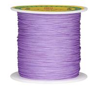 CREATZONE 153 Yds Nylon String for Bracelets, 0.4mm Chinese Knotting Cord, Nylon Beading Thread for Jewelry Making, Beading, Kumihimo, Braided Bracelets, Necklaces, Macrame Craft (Lilac, 0.4mm)