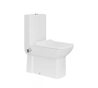 Lara Compact Toilet with Bidet and Premium Creavit Tap White