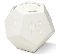 CREAVIVA Cube Pomodoro Timer - Flip to Start Countdown, Rechargeable Mini Productivity Timer for Study, Office, 11 Preset Times, Silent/Vibration, Time Management Tool for Kids & ADHD (White)