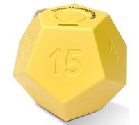 CREAVIVA Cute Cube Timer, Pomodoro Timer, Rechargeable, 11 Preset Times, 3 Alarm Modes, Honey Yellow
