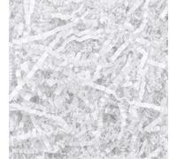 Creavvee 1Kg White Zigzag Crinkle Shredded Paper Kraft Packing Hamper Filler Protection Decoration