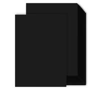 Creavvee 30 Sheets Black Kraft Paper Card, A4 250Gsm Double-Sided Matt Cardstock, Smooth Thick Craft Paper For Arts, Crafts And Printing, 2