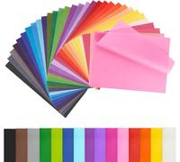CREAVVEE 300Pcs Craft Tissue Paper Sheets Set, A4 Assorted Colors, Kids DIY Craf