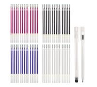 CREAWONDER 50 Fine Refills with 2 Heat Erasable Pens for Fabric Markers, Cloth Marking Pens, Sewing Quilting, Heat disappearing Ink Pen for Dressmaking, Tailors Sewing Chalk Pencils