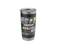 Credit Analyst Problem Solving, Coffee, Whiskey, Sarcasm Stainless Steel Insulated Tumbler