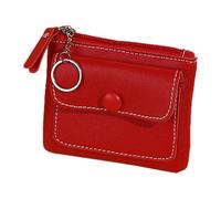 Credit Card Case for Women Cases for Women - Small PU Card Card with Money Change for Fashion Girls in Front of Pocket Pocket, red, riferimento alla descrizione, Please refer to description