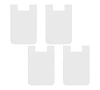 Credit Card Holder - 4X Adhesive Wallet, Slim Fit Case, Elastic Pocket In, Mobile Phone Organizer | Smartphone Back Wallet Case Gr, white, riferimento alla descrizione, Please refer to