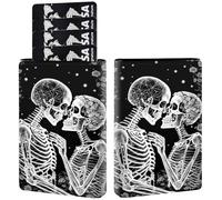 Credit Card Holder PU Leather Trifold Pop Up Card Slot Wallet, with RFID Blocking & Magnetic Close Credit Cards Cash Wallets, Slim Pocket Credit Card Holder for Women Men, A10, Love Kiss